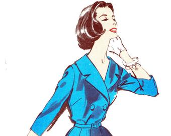 340x270 Sewing Pattern Vintage Women's Dress Advance Etsy