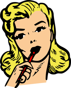 243x300 Retro Woman Clip Art Free