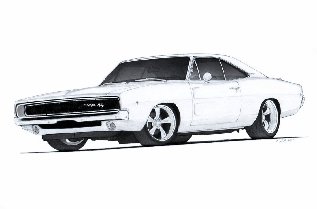 1100x727 Dodge Charger Rt Drawing