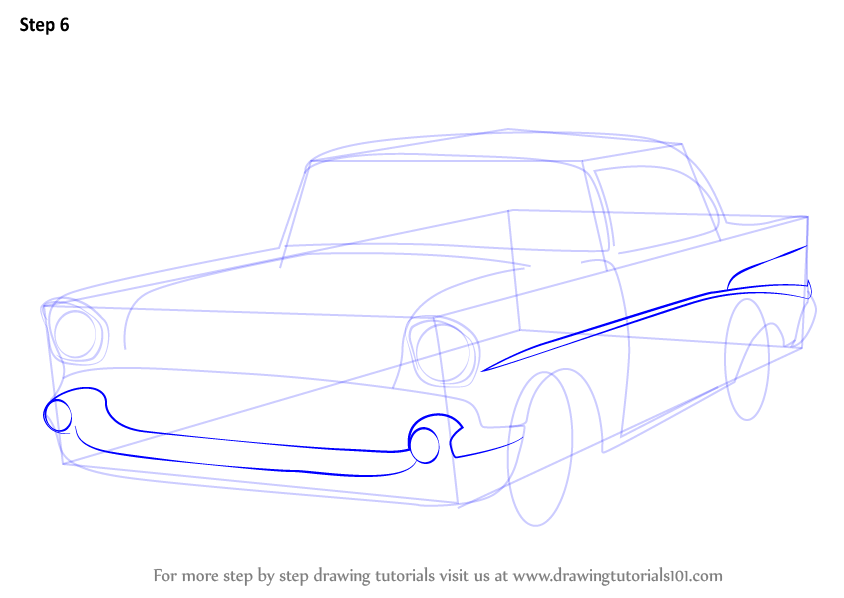 844x598 Learn How To Draw A Chevy Bel Air