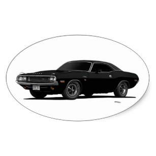 307x307 Dodge Challenger Stickers Zazzle