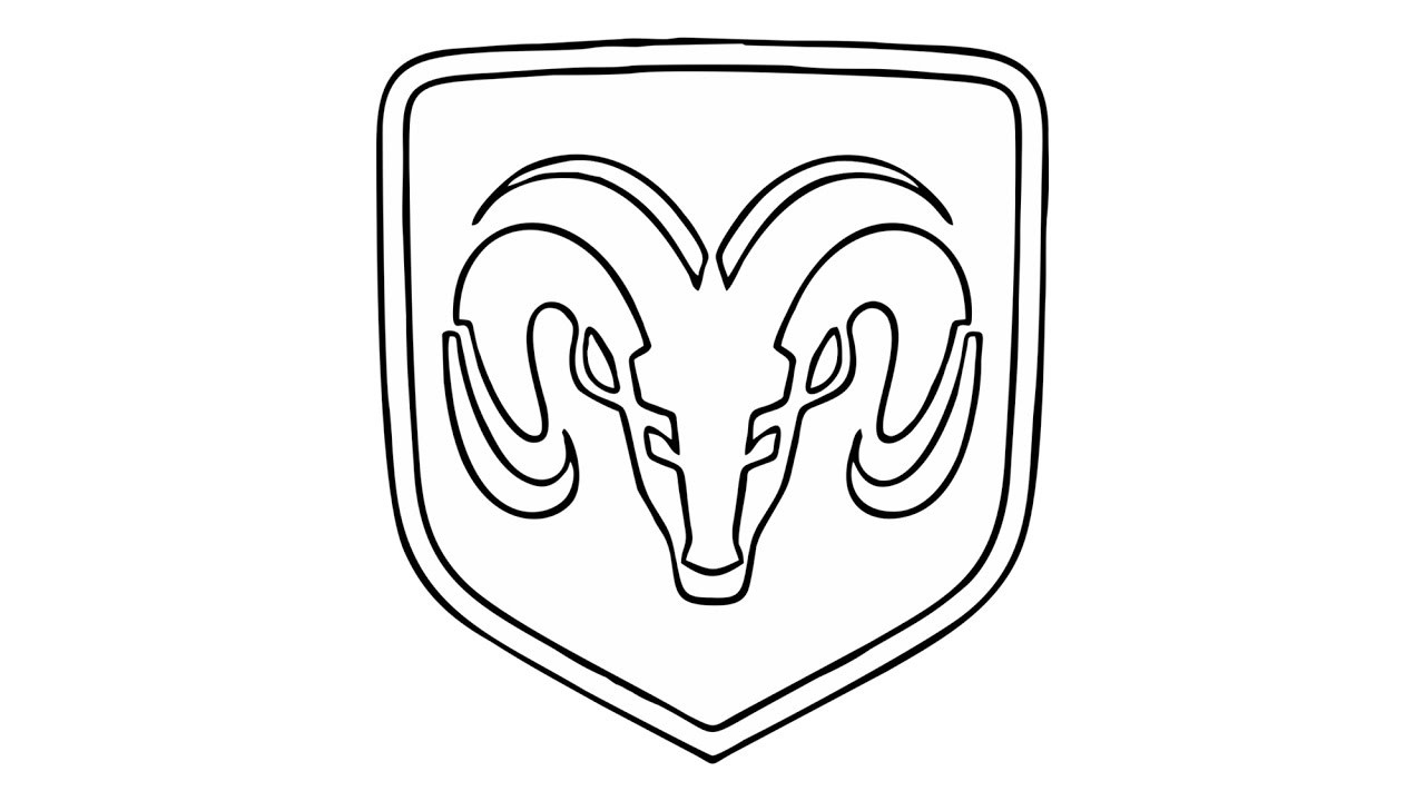 Как рисуется значок. Dodge Ram logo. Рисунки эмблем машин. Значок Додж раскраска. Трафареты марок автомобилей.