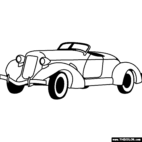 560x560 Auburn Boattail Speedster Coloring Page
