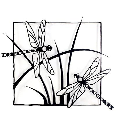 400x450 Dragonflies Steel Wall Sculpture This Dynamic Dimensional Wall