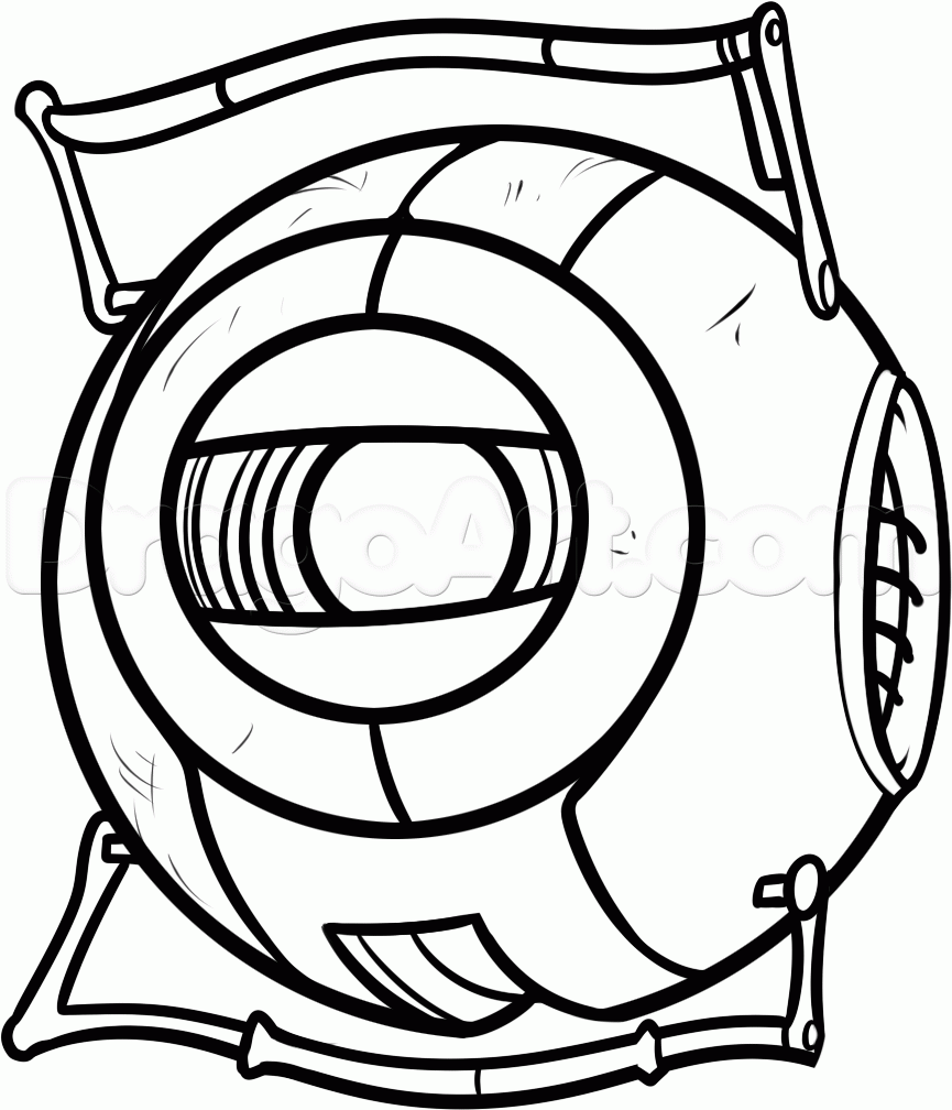 865x1008 How To Draw Wheatley From Portal Step