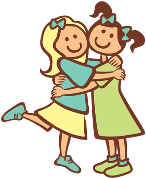 296x361 two friends hugging clipart girls hugging as best friends chip