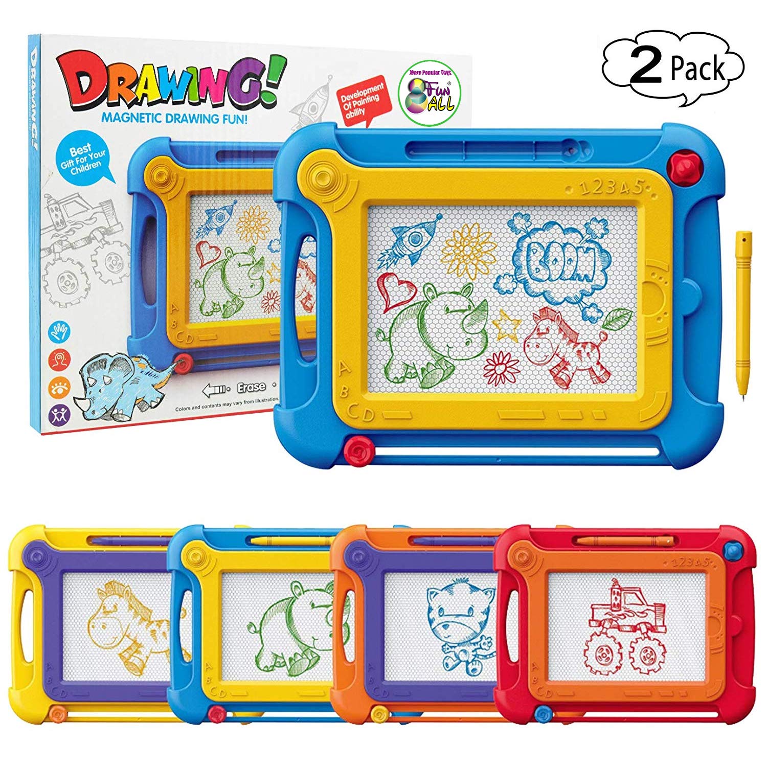 1500x1500 Pack Colorful Magnetic Drawing Doodle Board Toys