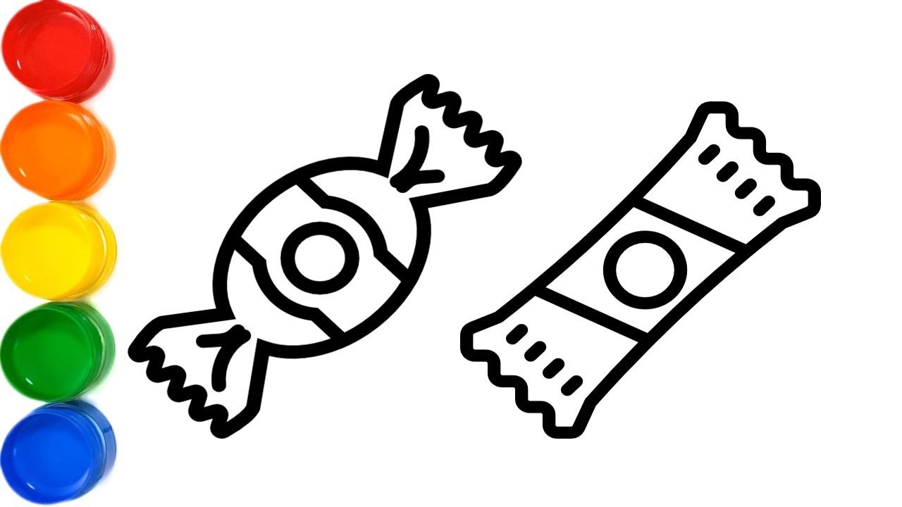 1280x720 Coloring Candy Learn Colors For Kids Drawing World Kids