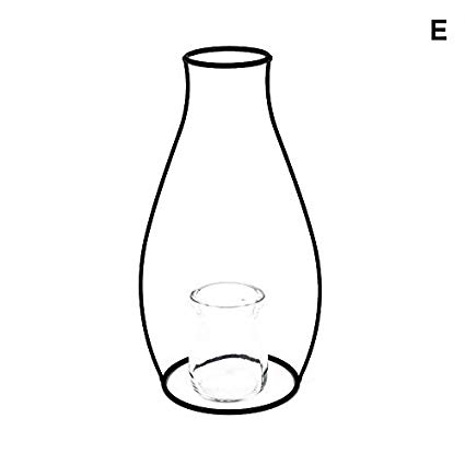 425x425 Qjoy Pcs Metal Iron Diy Vase Frame Black Geometric