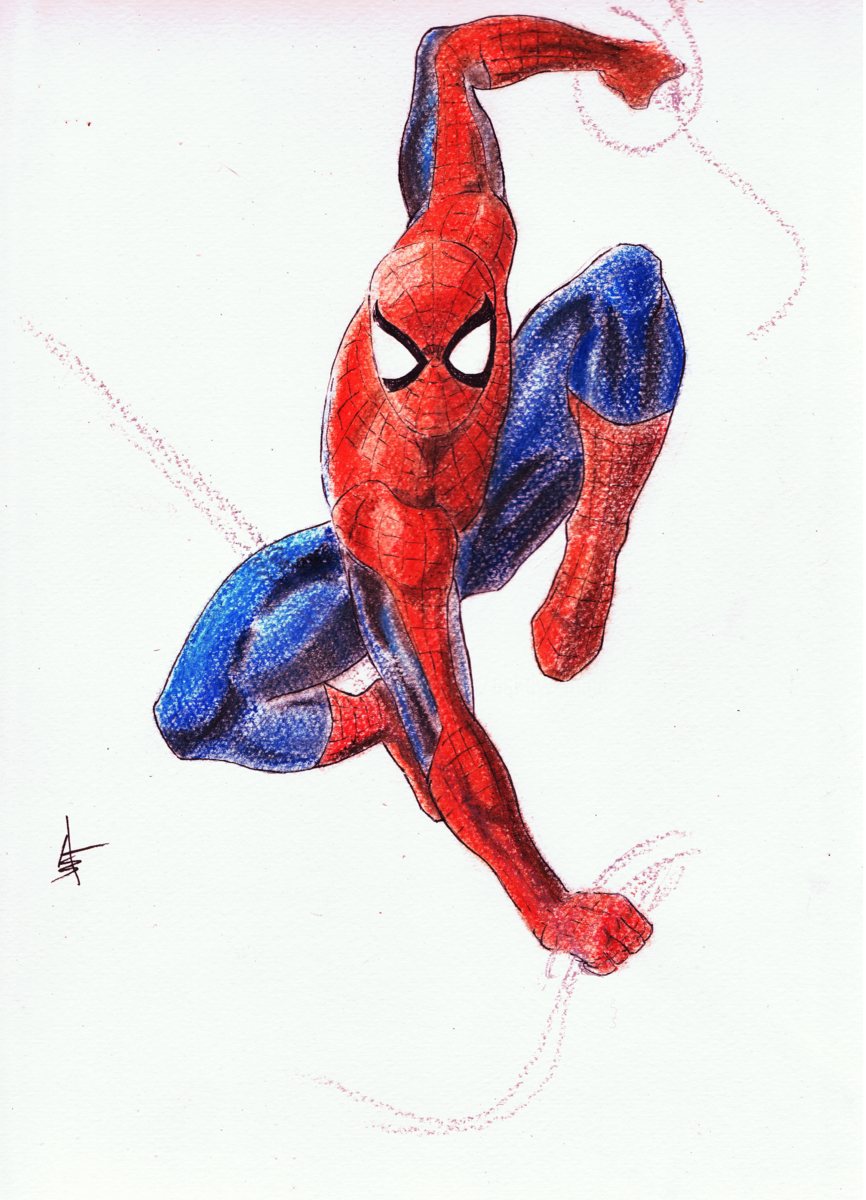 866x1200 The Friendly Neighborhood Spider Man! Drawing