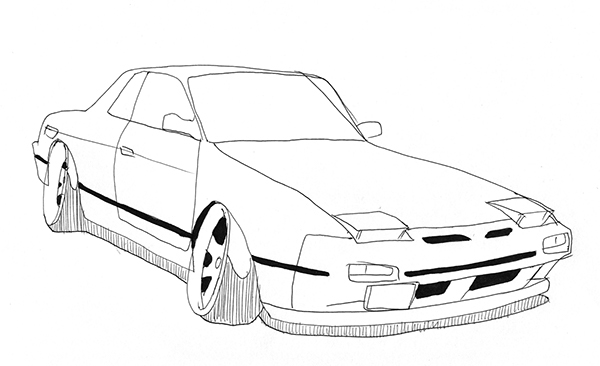 240sx Drawing | Free download on ClipArtMag