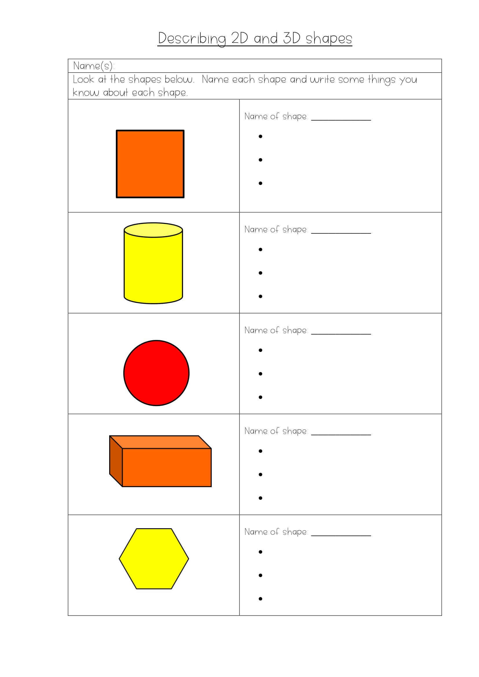 1654x2339 Describing And Drawing And Shapes