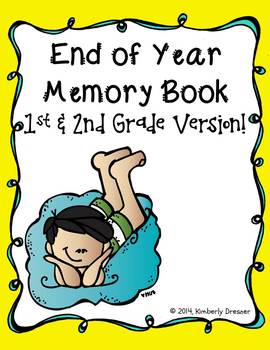 270x350 End Of Year Memory Book {first Second Grade Version} Tpt