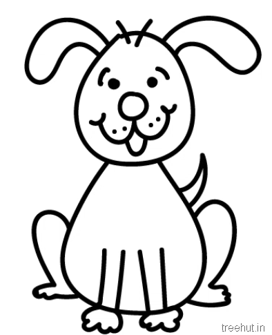 394x485 How To Draw A Cute And Happy Cartoon Puppy For Kids Video
