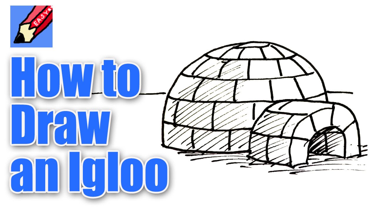 1280x720 How To Draw An Igloo Real Easy