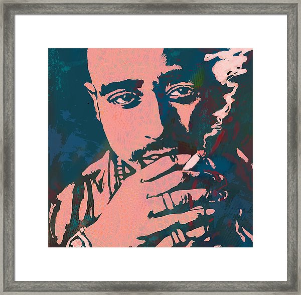 600x588 tupac shakur stylised pop art poster framed print