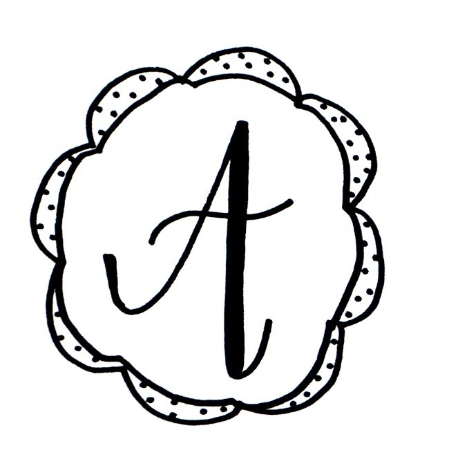650x661 Basic Hand Lettering Drawing A Monogram