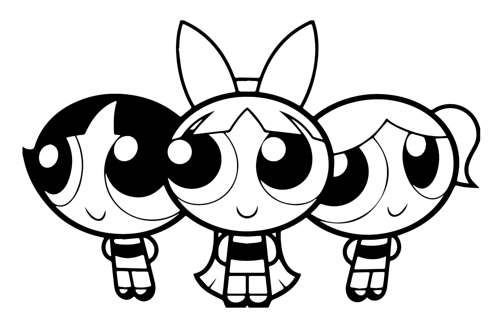 1600x1044 The Powerpuff Girls Drawing Picture Drawing Skill