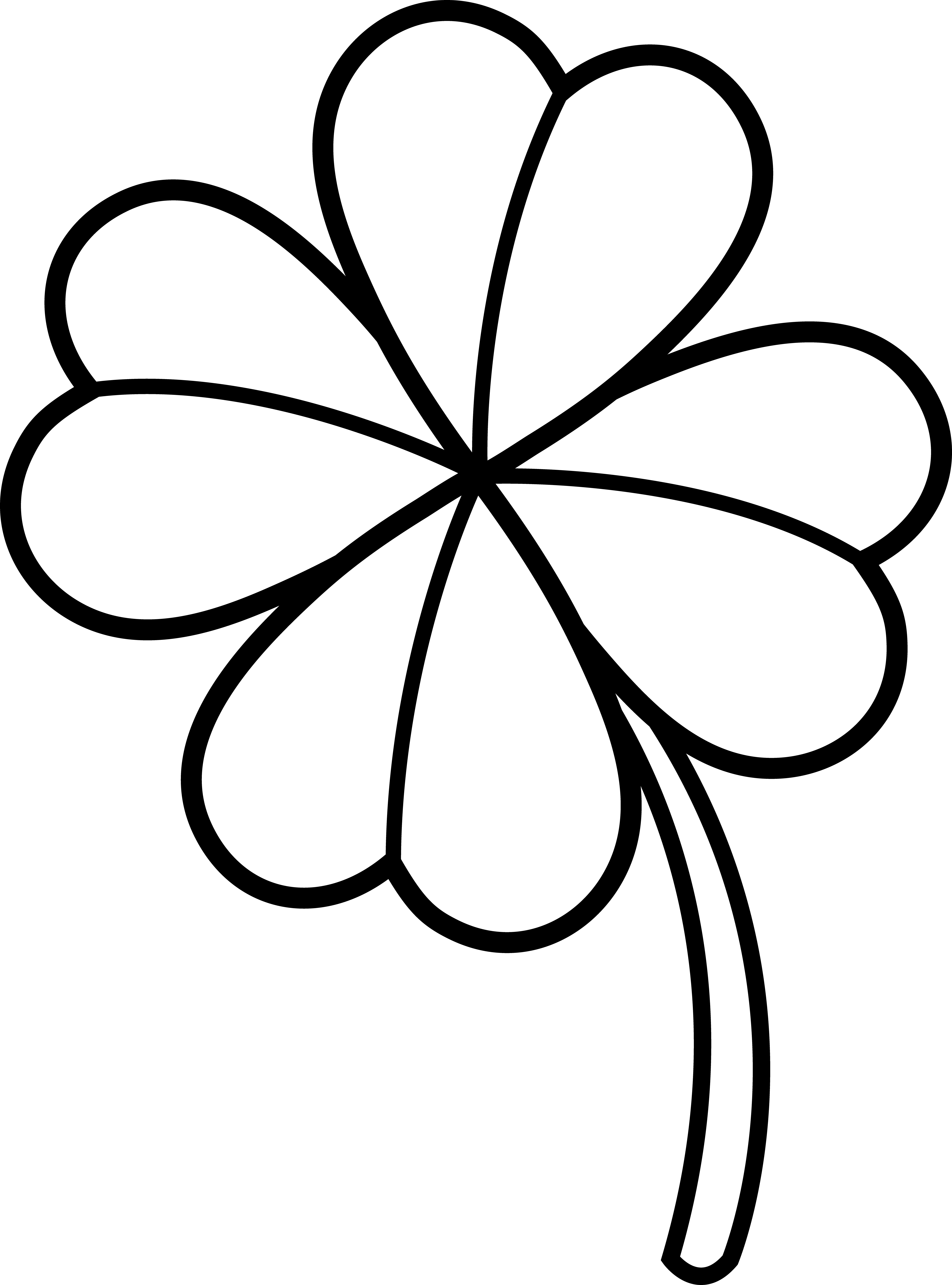 5679x7664 Free Leaf Clover Clip Art Pictures