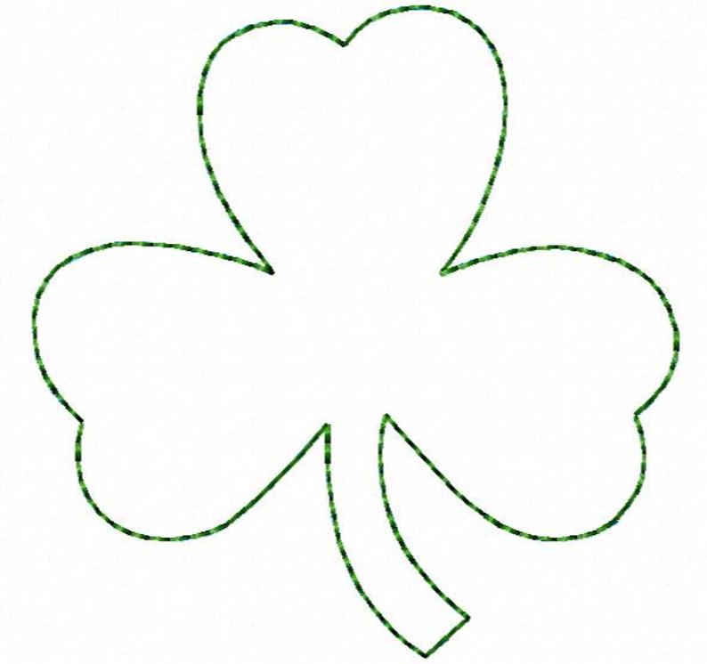 794x746 Raggy Leaf Clover Hoop Sizes Instant Download Etsy