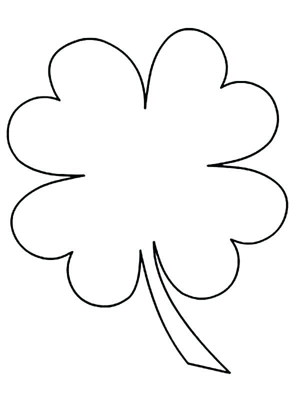 600x808 Three Leaf Clover Coloring
