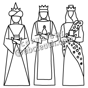 300x300 Clip Art Three Kings Day