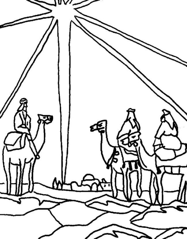 650x832 Wise Men Coloring Page