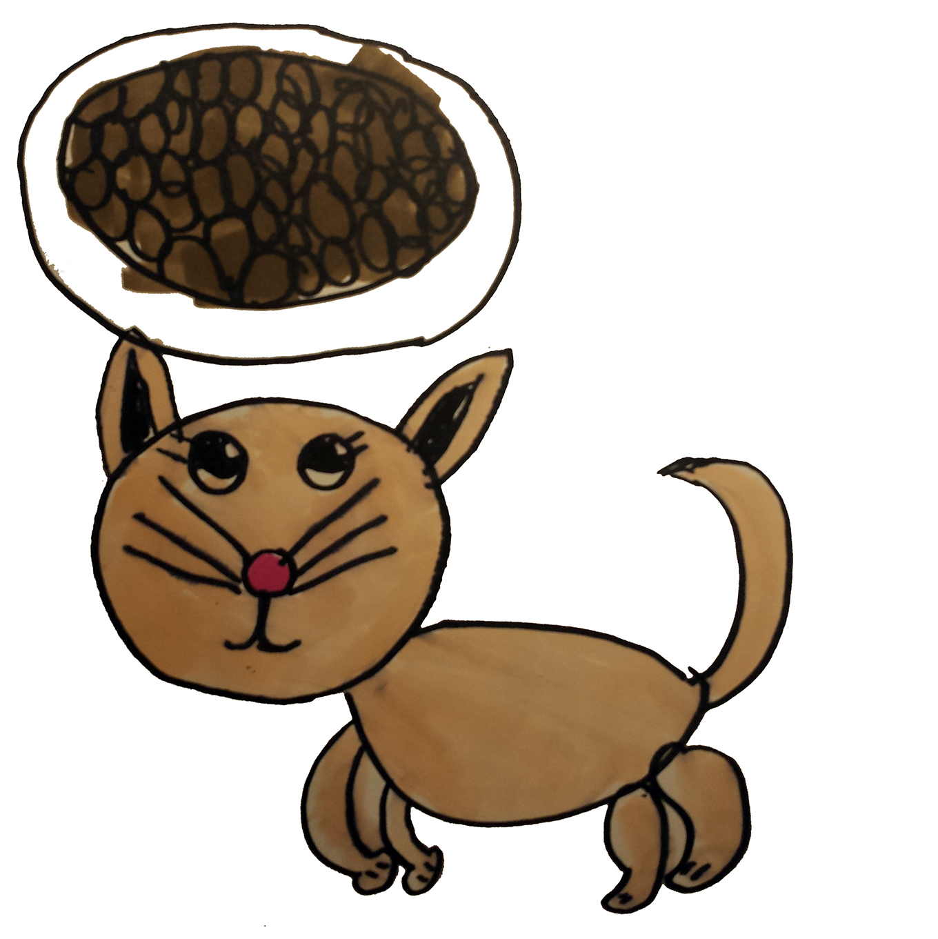 1360x1361 Day Minimalist Cat Drawing Challenge