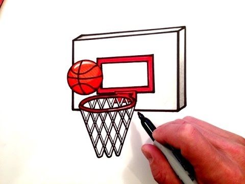 480x360 Vandaag Heb Ik Een Basketbal Bord Getekend Met Een Netje Erbij