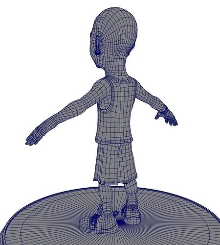 450x500 Model Lurikids Cartoon Basketball Player Cgtrader