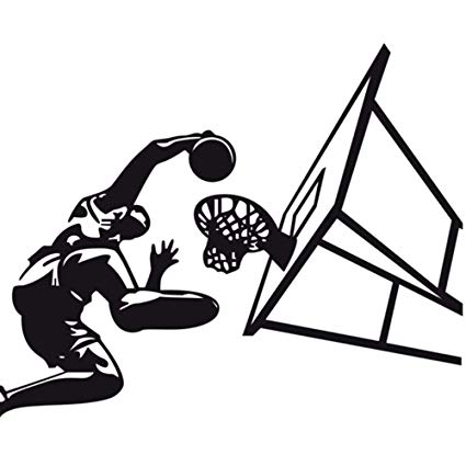 425x425 Wadyx Vinyl Mural Stickers Basketball Star Wall