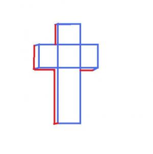 300x302 Draw A Cross, Step