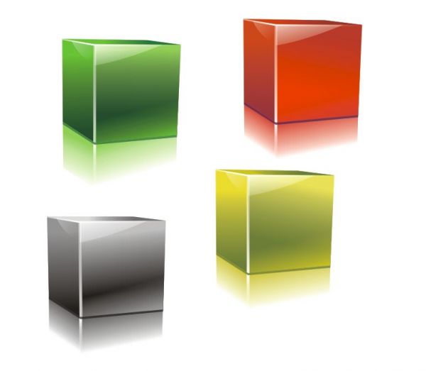 600x523 Create Glossy Cubes