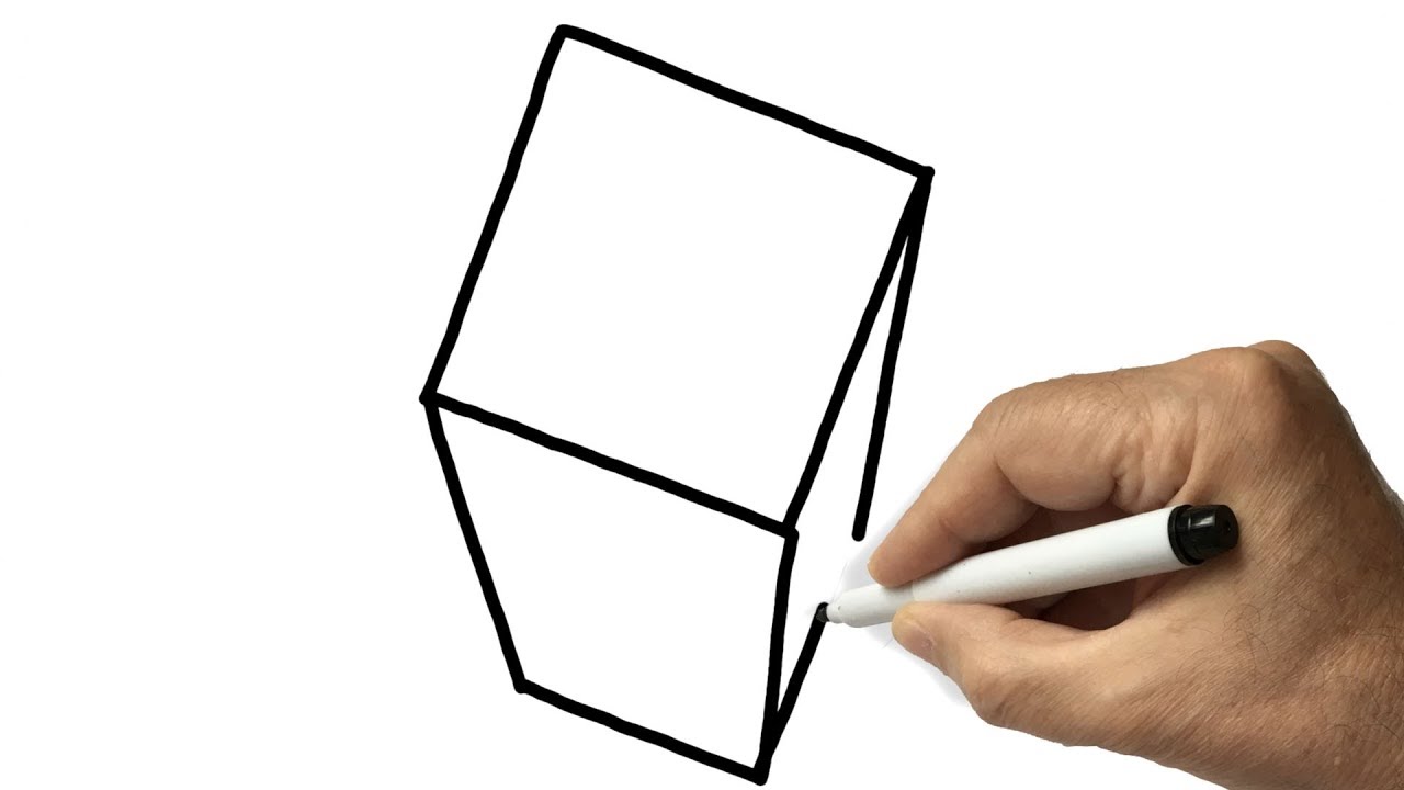 1280x720 Drawing Simple Cube