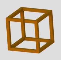 250x249 Impossible Cube Drawing