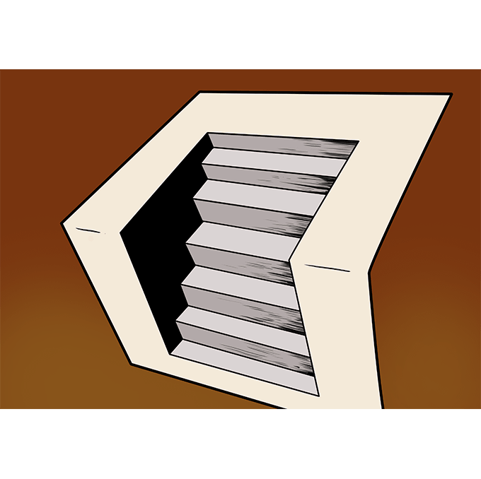 680x678 How To Draw Stairs