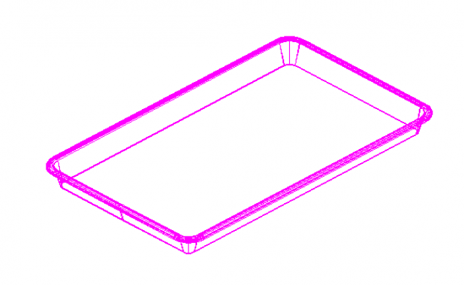 650x400 Drawing Of Tray