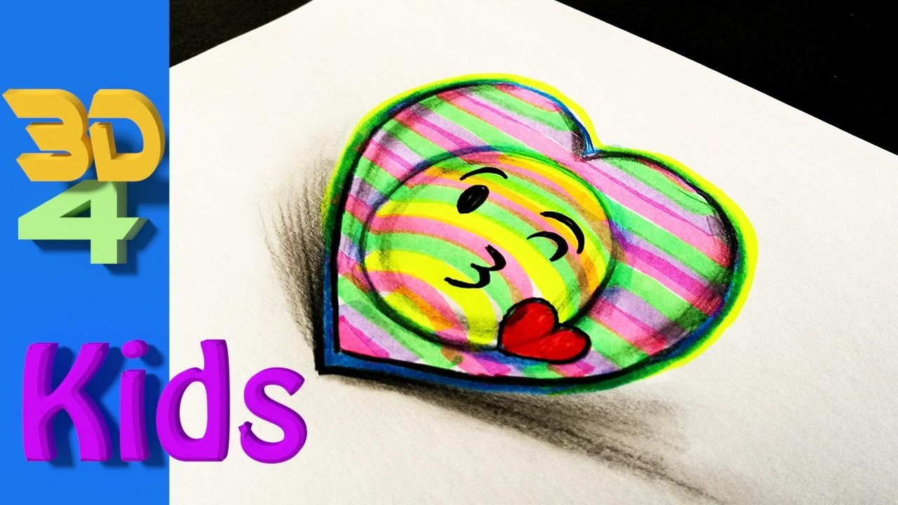 1280x720 Easy Drawing ! Draw Kiss Emoji