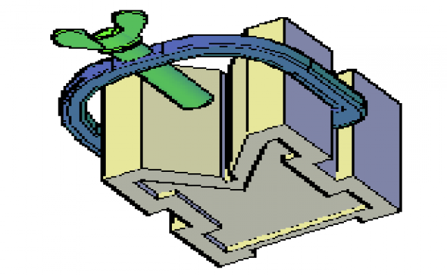 650x400 V Block Design Drawing