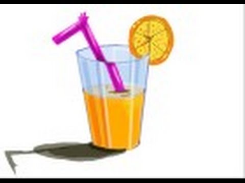 480x360 How To Draw A Glass Of Orange Juice