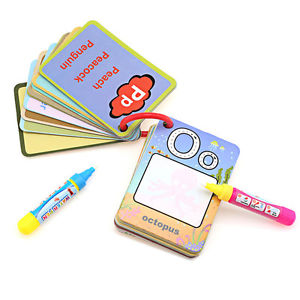 300x300 Kid Water Drawing English Early Learning Card Magic Letter