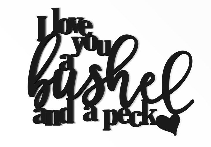 720x501 Etsy Word Art Wood Cutout I Love You A Bushel And A Peck