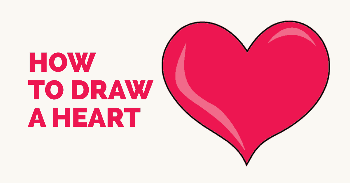 1200x628 How To Draw A Heart Step