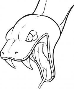 251x302 Snake Heads Drawing Risunok, Risovat Zhivotnykh, Risovat
