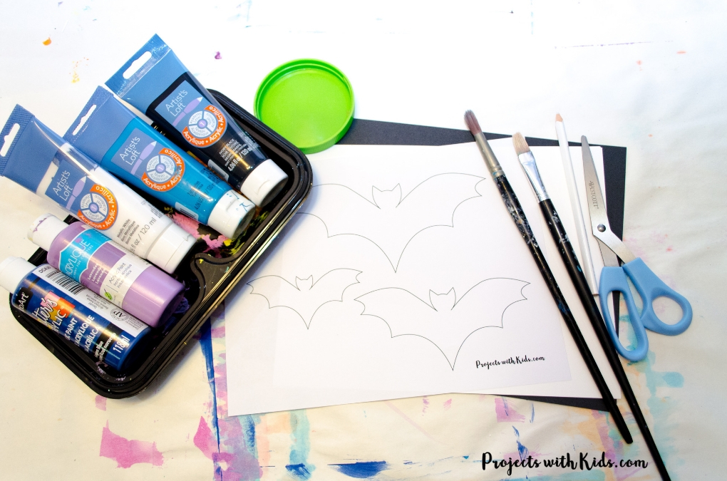 1020x675 Halloween Art Project With Paper Bats Projects With Kids