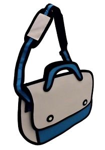 209x300 New Blue Drawing Jump Handbag Shoulder Canvas Cartoon Paper
