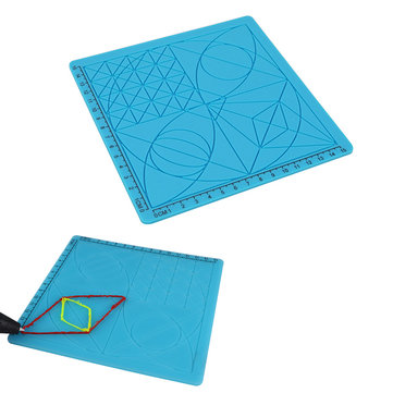 361x361 C Type Blue Printing Pen Drawing Tools Silicone Design Mat