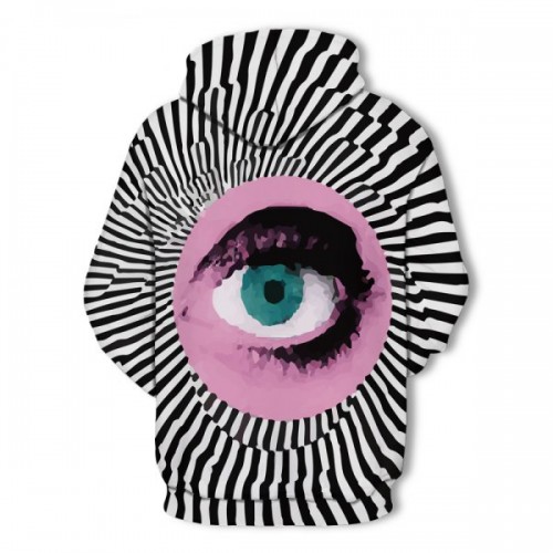 500x500 Fashion Men's Hooded Sweater Printing Eye Pattern Xl Cobmpmr