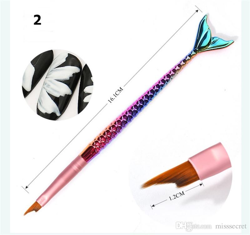 800x752 Hot Mermaid Nail Art Brushes Uv Gel Polish French Tips