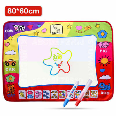 400x400 Kids Doodle Mat Water Painting Drawing Large Writing Board Magic